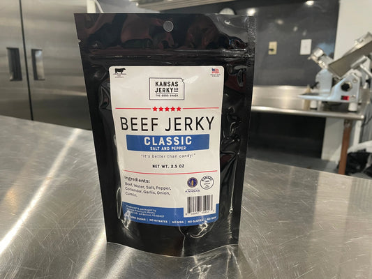 Beef Jerky - Classic Salt & Pepper (5 bags - ships to Kansas addresses only)