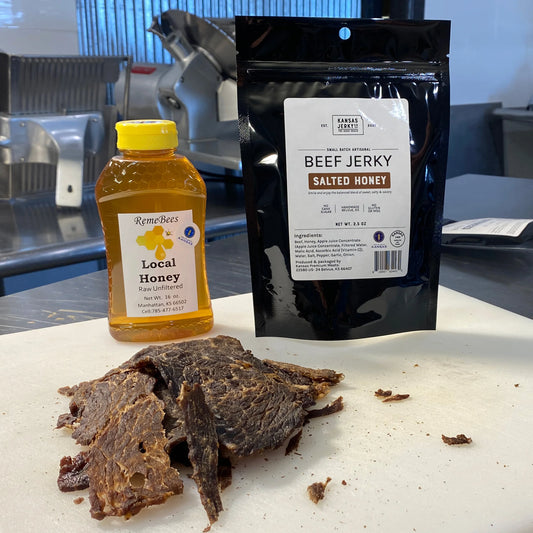 Beef Jerky - Salted Honey (5 bags - ships to Kansas addresses only)
