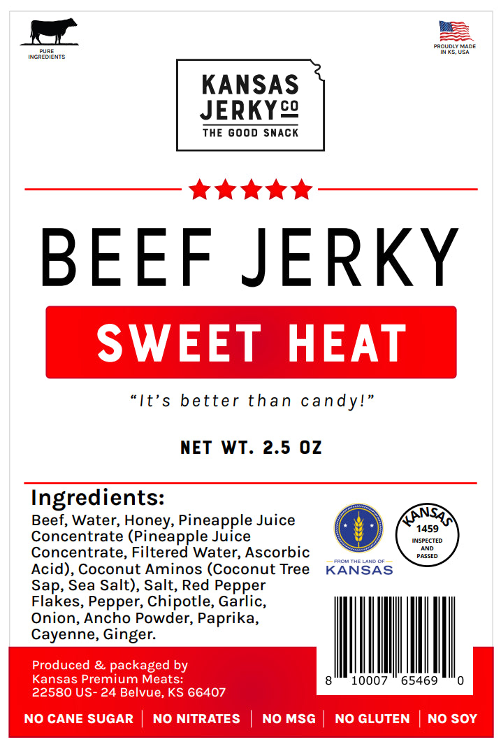 Beef Jerky - Sweet Heat (5 bags - ships to Kansas addresses only)